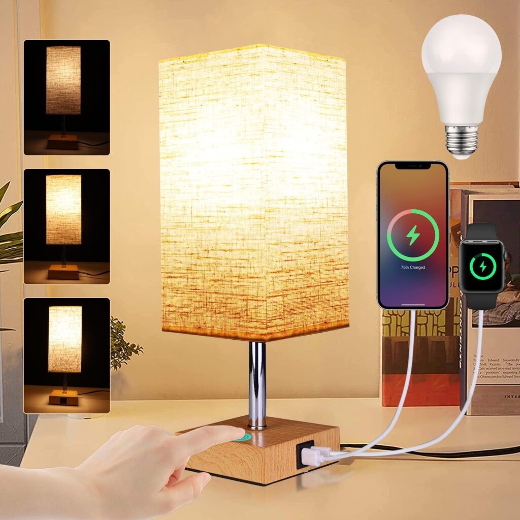 Touch Control Table Lamp Set